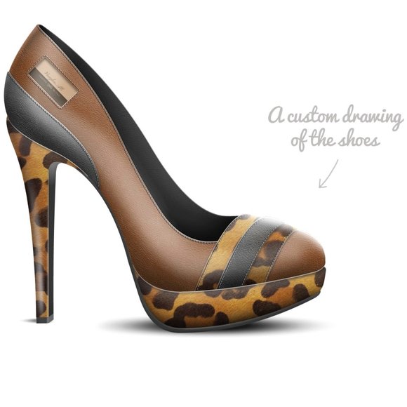 Saddle Brown Leather, Jaguar Brown Print - Picture 4 of 4